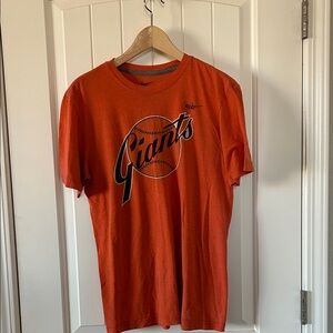 Nike Orange Giants Short Sleeve Tee